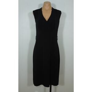 MOSSIMO Dress S SMALL Black Empire Waist Croos Front V-Neck